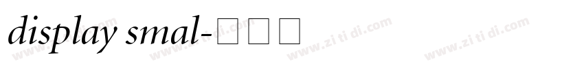 display smal字体转换